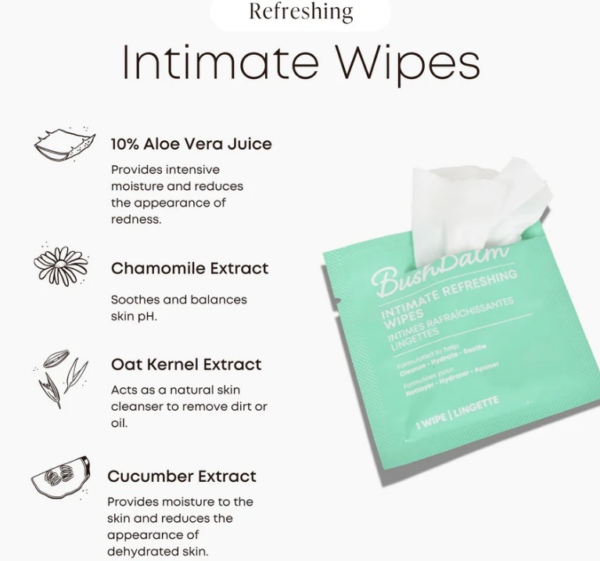 Bushbalm Intimate Refreshing Wipes - Image 3